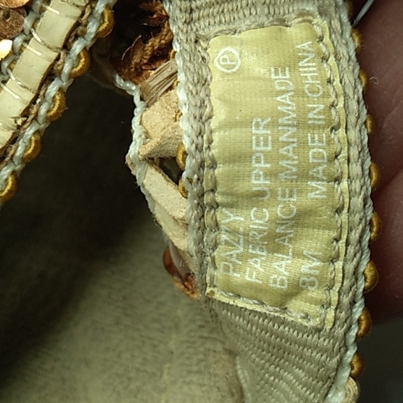 Vintage 1990s Y2K Mudd Wedge Sandals square toe chunky 8M - Picture 8 of 8